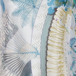 Hermes Multicolor Printed Silk Kaftan Top L