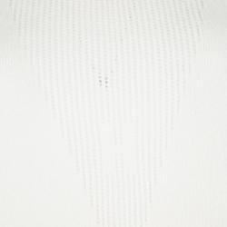 Pre Owned Hermes Cream Perforated Knit Detail Cashmere Sweater M