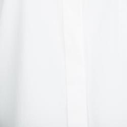 Hermes White Cotton Long Sleeve Button Front Shirt M