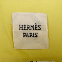 Hermes Yellow Cotton Long Sleeve Button Front Shirt M