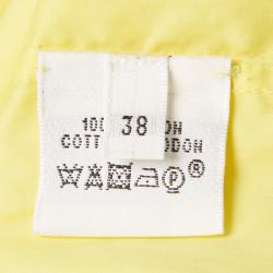Hermes Yellow Cotton Long Sleeve Button Front Shirt M