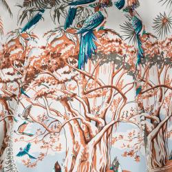 Hermes Aloha Print Raglan Sleeve Silk Tunic Dress S