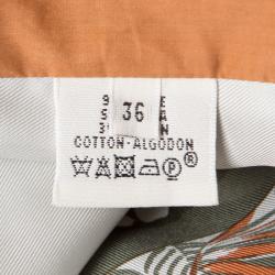 Hermes Aloha Print Raglan Sleeve Silk Tunic Dress S