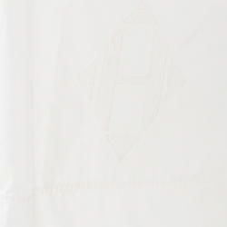 مملوكة مسبقًا Hermes Off White Cotton Embroidered Pocket Detail Sleeveless Tunic Dress M