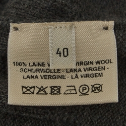 Hermes Grey Patterned Wool Knit Sweater M