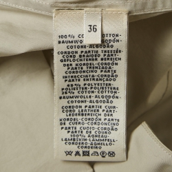 Hermes Grey Cotton Belted Shirt Dress S