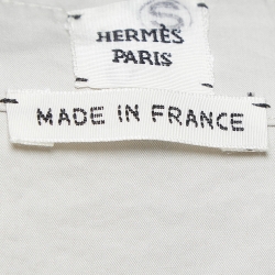 Hermes Grey Cotton Belted Shirt Dress M
