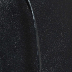 Hermes Black Leather Belted Back Open Vest L