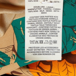 Pre Owned Hermes Multicolor Jungle Love Print Silk Maxi Dress S