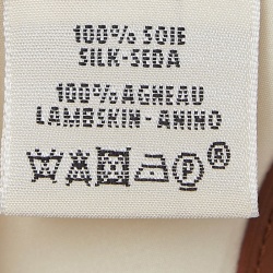 مملوكة مسبقًا Hermes White Leather Belted Silk Halter Neck Top S