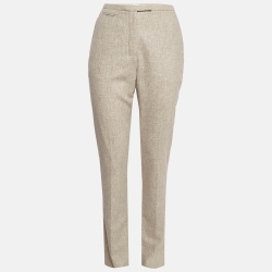 Hermes Light Beige Wool Trousers S