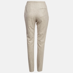 Hermes Light Beige Wool Trousers S