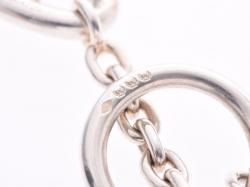 Hermes Silver Hermes Shane Dunkle Long Necklace 