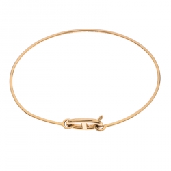 Hermes Chain d'Ancre Ronde 18k Yellow Gold Hook Bracelet SH