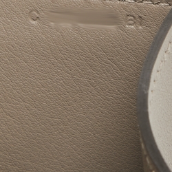 Hermes Gris Asphalte Swift Leather Medor 23 Clutch