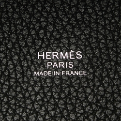 Hermès Noir Taurillon Clemence Leather Picotin Lock 22 Bag