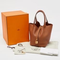 مملوكة مسبقًا حقيبة هيرمس بيكوتين لوك 22 جلد إيتان تورليون كليمنس