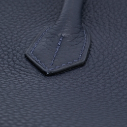 Hermès Bleu Nuit/Rose Pourpre Taurillon Clemence Leather Palladium Finish Birkin 35 Bag