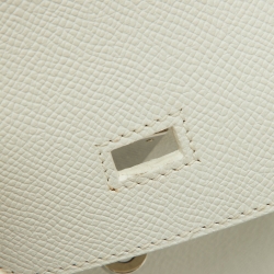 Hermès  Blanc Epsom Leather Palladium Finish Birkin 30 Bag