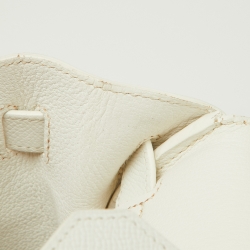Hermès  Blanc Epsom Leather Palladium Finish Birkin 30 Bag
