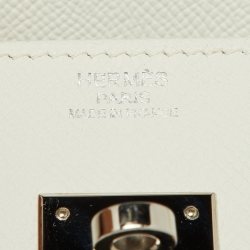 Hermès  Blanc Epsom Leather Palladium Finish Birkin 30 Bag