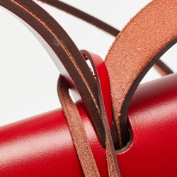 مملوكة مسبقًا Hermes Bordeaux/Ficelle/Rouge Piment H Vibration Canvas and Leather Herbag Zip 31 Bag