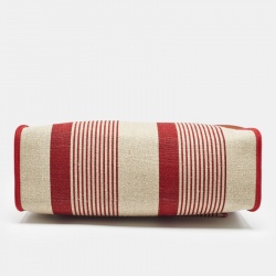 مملوكة مسبقًا Hermes Bordeaux/Ficelle/Rouge Piment H Vibration Canvas and Leather Herbag Zip 31 Bag