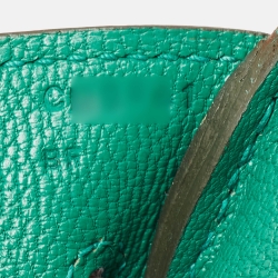 Hermes Vert Vertigo Taurillon Clemence Leather Gold Finish Birkin 35 Bag