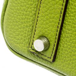 Hermes Pistacio Green Togo Leather Palladium Hardware Birkin 40 Bag