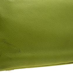 Hermes Pistacio Green Togo Leather Palladium Hardware Birkin 40 Bag