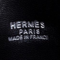 Pre Owned Hermes Black Box Calf Leather Rugby Bag