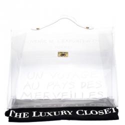 Hermes Clear Vinyl Vintage Kelly Bag