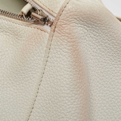 Pre Owned Hermès White Taurillon Togo Leather Palladium Finish Lindy 34 Bag