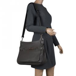 Pre Owned Hermes Vert Gris Taurillon Clemence Leather Jypsiere 37 Bag