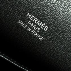 Pre Owned Hermes Vert Gris Taurillon Clemence Leather Jypsiere 37 Bag