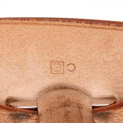 Pre Owned Hermes Tan Canvas/Leather 2-in-1 Herbag MM Bag