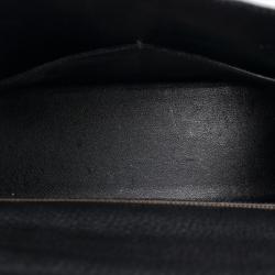 Pre Owned Hermes Noir Ardennes Leather Gold Hardware Kelly Sellier 35 Bag