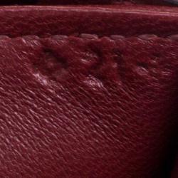 Pre Owned Hermes Rouge H Alligator Mini Palladium Hardware Constance Bag