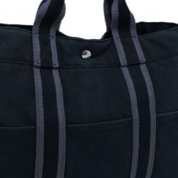Pre Owned Hermes Black Herline Tote MM
