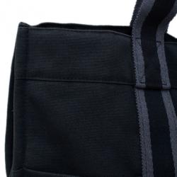 Pre Owned Hermes Black Herline Tote MM