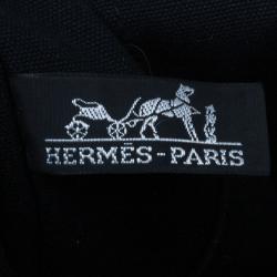 Pre Owned Hermes Black Herline Tote MM