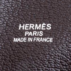 Pre Owned Hermes Cacao Taurillon Clemence Leather Jypsiere 37 Bag