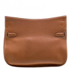 Pre Owned Hermes Gold Clemence Leather Palladium Hardware Jypsiere 28 Bag