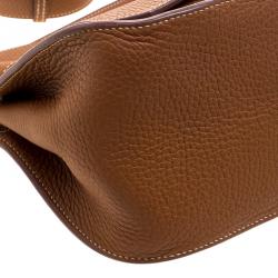 Pre Owned Hermes Gold Clemence Leather Palladium Hardware Jypsiere 28 Bag