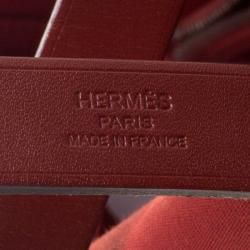 Pre Owned Hermes Sienne Canvas Cabag Elan Bag