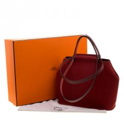 Pre Owned Hermes Sienne Canvas Cabag Elan Bag