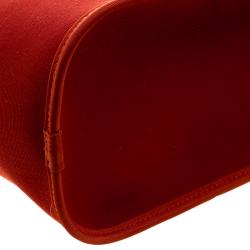 Pre Owned Hermes Sienne Canvas Cabag Elan Bag