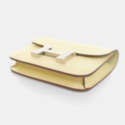 Pre Owned محفظة هيرمس كونستانس سليم صفراء بوسين