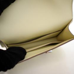 Pre Owned محفظة هيرمس كونستانس سليم صفراء بوسين