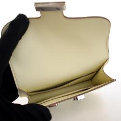 Pre Owned محفظة هيرمس كونستانس سليم صفراء بوسين